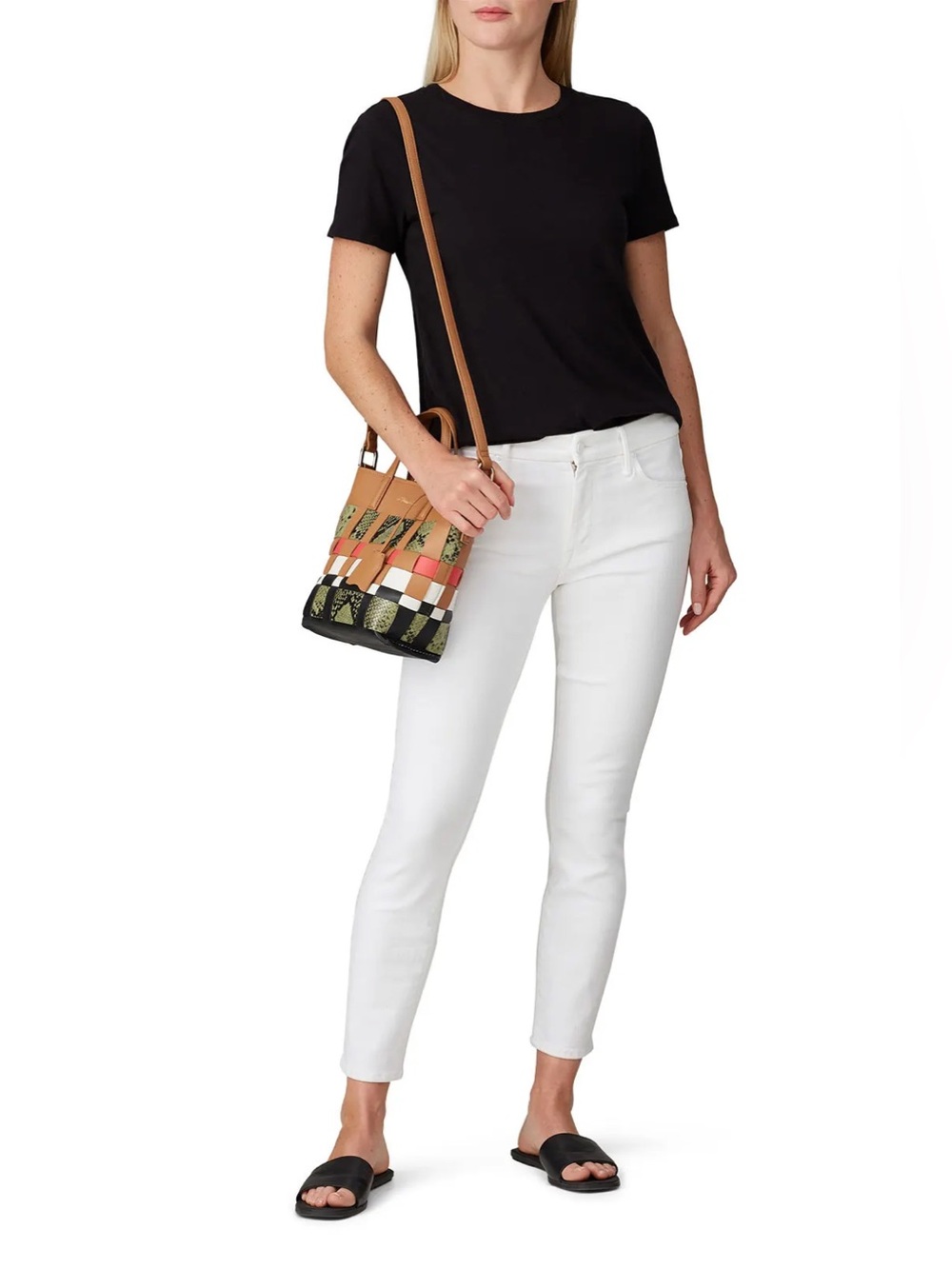 MOTHER Jeans The Looker Crop in The Fairest of Them All White Skinny Leg Size 28